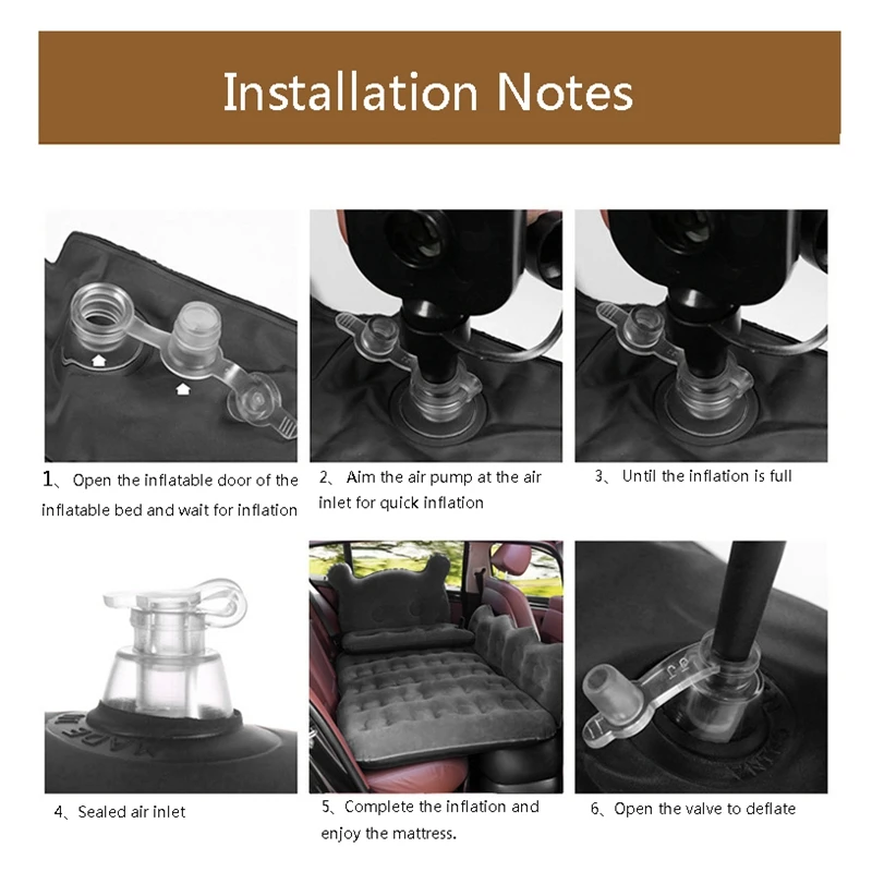 Универсальный автомобильный надувной дорожный матрас кровать для заднего