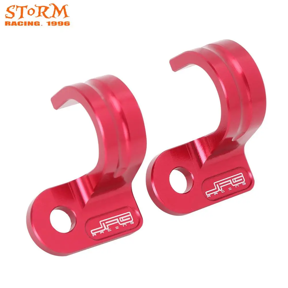 

CNC Motorcycle Red Brake Hose Snap For Honda XR250R XR250L XR600R CR80R XR650L XR400R CR85R VTR1000F XR 250R 250L 600R L CR VTR