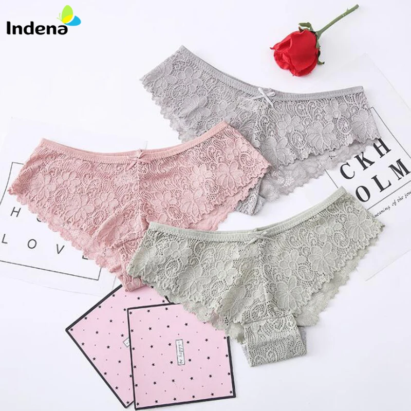 3 шт./лот женские трусики сексуальное нижнее белье дышащее кружевное прозрачные