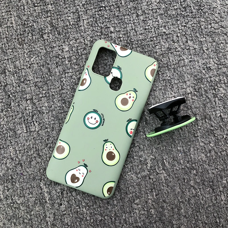 Мягкий силиконовый 3D чехол с авокадо для Samsung A21S A01 A11 A21 A41 A51 A71 A10S A31 A10 держатель S20