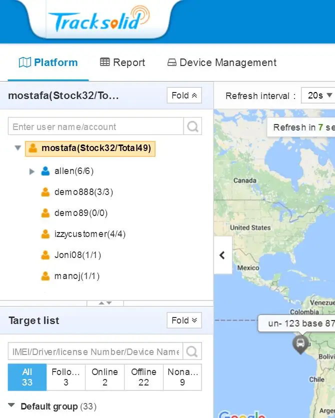 GPS-трекер веб-приложение платформа для отслеживания программное обеспечение