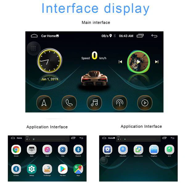 Android 8 1 2 Din 7 дюймов Автомобильный Универсальный радио мультимедиа видео плеер gps
