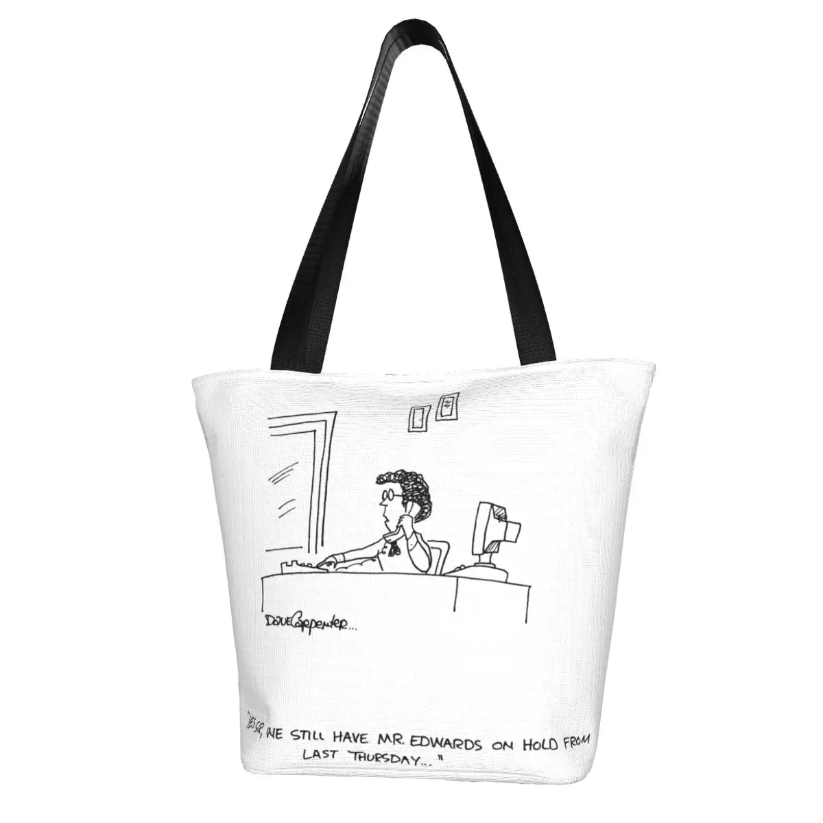 

Long Line Shopping Bag Aesthetic Polyester Office Handbag Student Gift Bags