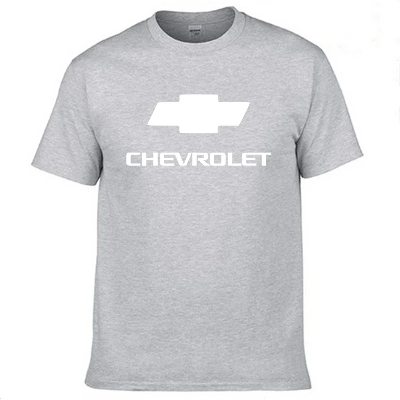 

2021 New Summer Men's T-Shirt Chevrolet Car Logo printing high quality Cotton Crew neck casual Men's short sleeve tops