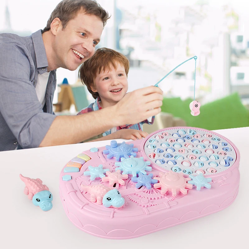 

Детские рыболовные игрушки, электрическая вращающаяся рыболовная игра, музыкальная пластина для рыбы, магнитные уличные спортивные Обучаю...