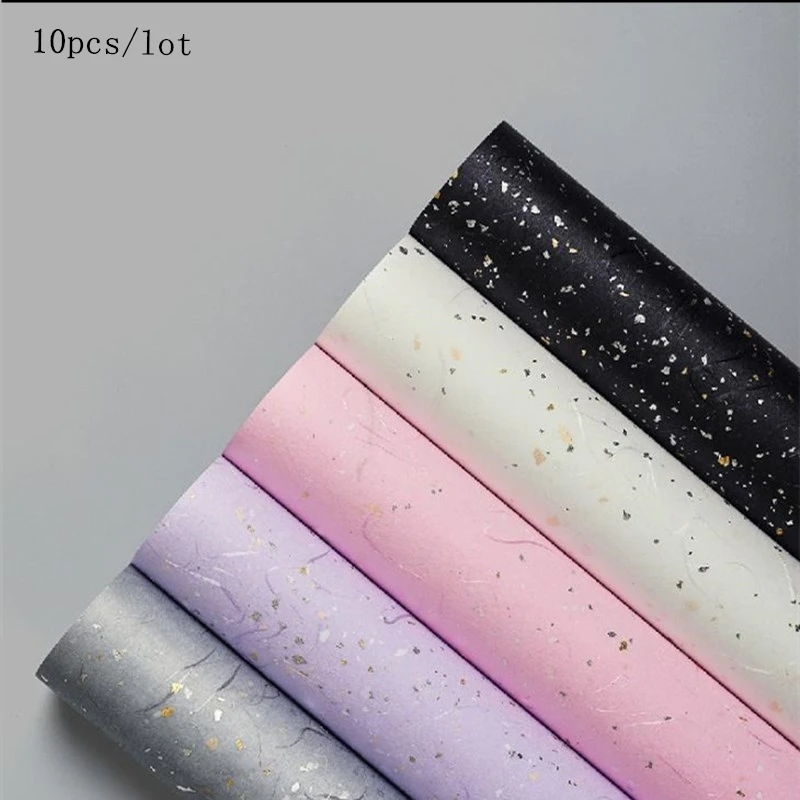 

10Pcs/Lot Gold Silver Sequins Tissue Paper Wine Clothing Packing Flower Wrapping Paper Gift Packaging Craft Paper