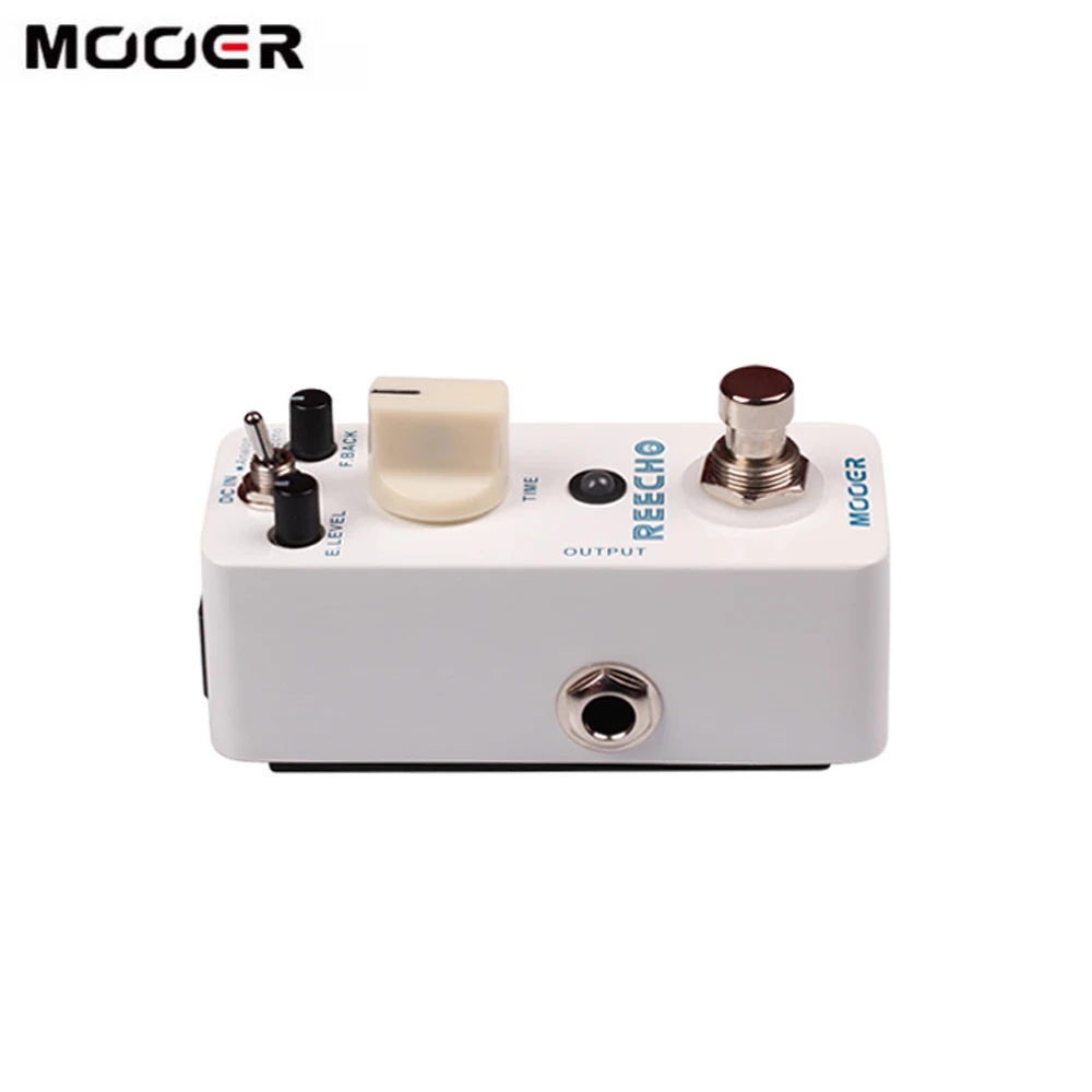 Mooer Reecho Micro Digital Delay Effect Pedal 3 Modes(Analog/Real Echo/Tape Echo) for Electric Guitar True Bypass |