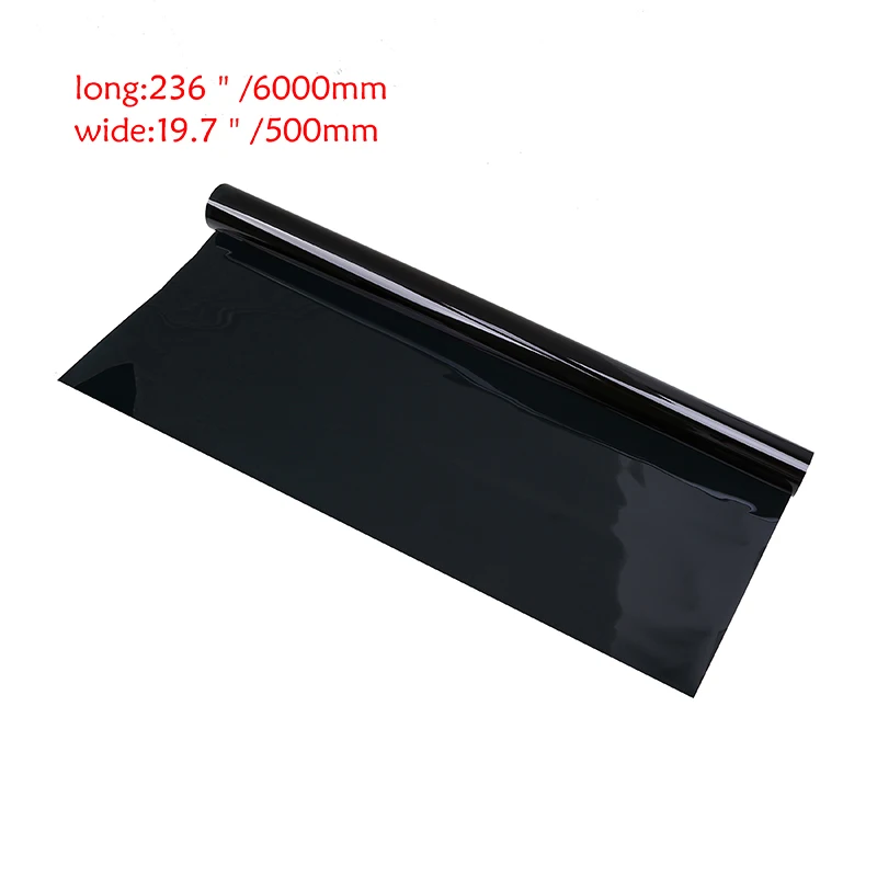 Солнцезащитная пленка POSSBAY для боковых окон автомобиля 50*600 см VLT 1% черная