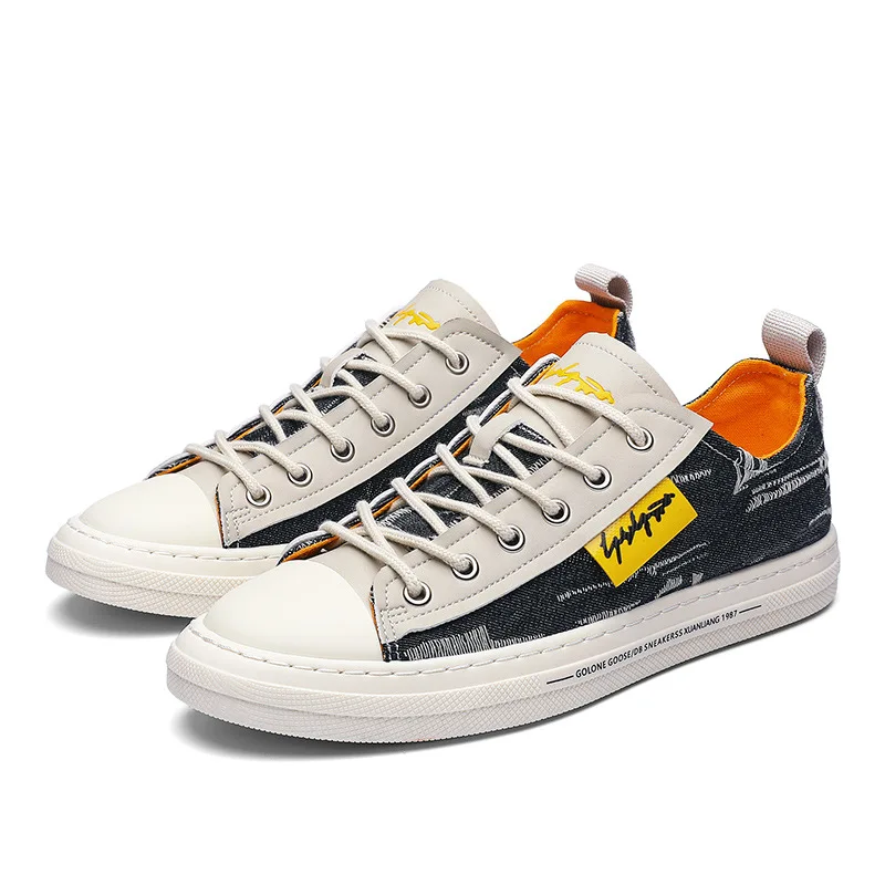 

Men Canvas Sneakers Men's casual shoes canvas shoes men walking shoe fashion flat shoes men Breathable Walking shoes Plus 39