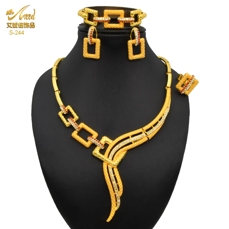 Ювелирный Комплект из колье и серёг в африканском стиле | Украшения аксессуары