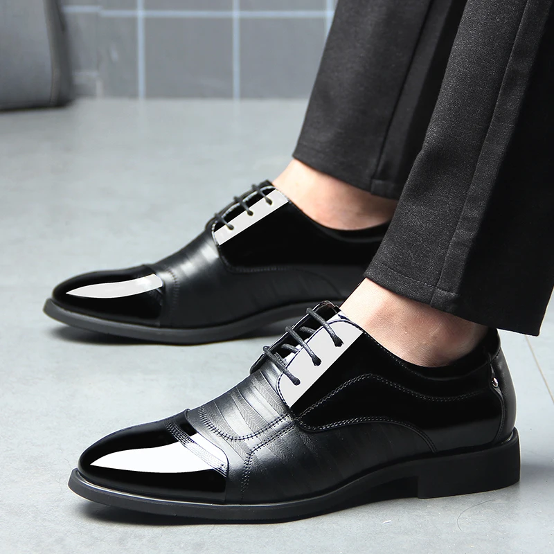

Fashion Leather Shoes Men's Business Dress Shoes Casual Shoes Large Size Men's Dress Shoes Leather Zapatos De Hombre