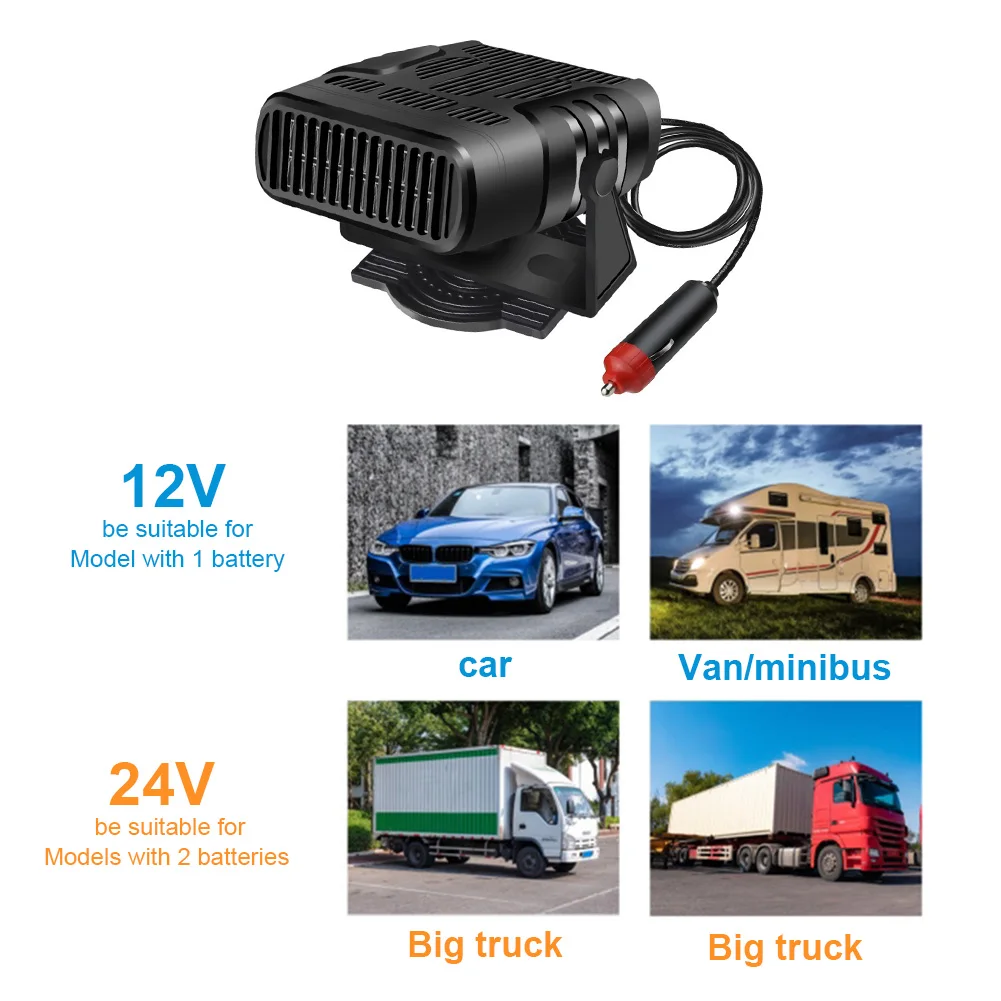 Автомобильный обогреватель 12 В/24 В Электрический охлаждающий обогревающий