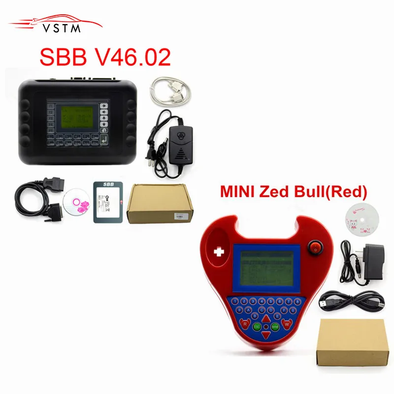 SBBV46.02 Mini Red Мини ZED BULL SBB V48.99 V48.88 V46.02 ключевой программист добавить новые автомобили SBB PRO2 ключевой программист для мультибрендов - Цвет: SBBV46.02 Mini Red