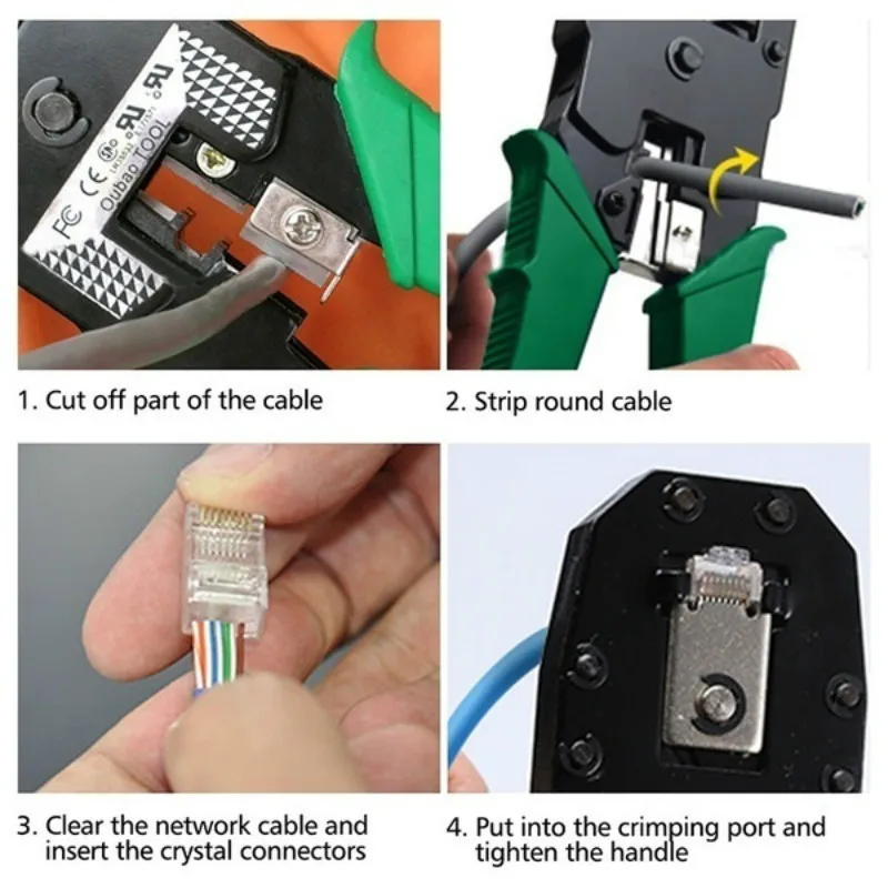 

Ethernet Network Hardware Bag Tool Network LAN Cable Crimper Pliers Tools Kit Network Repairing Tool Set Network Cables Tester