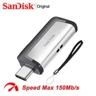 USB-флеш-накопитель SanDisk, OTG, USB Type-C, 6412832256 ГБ