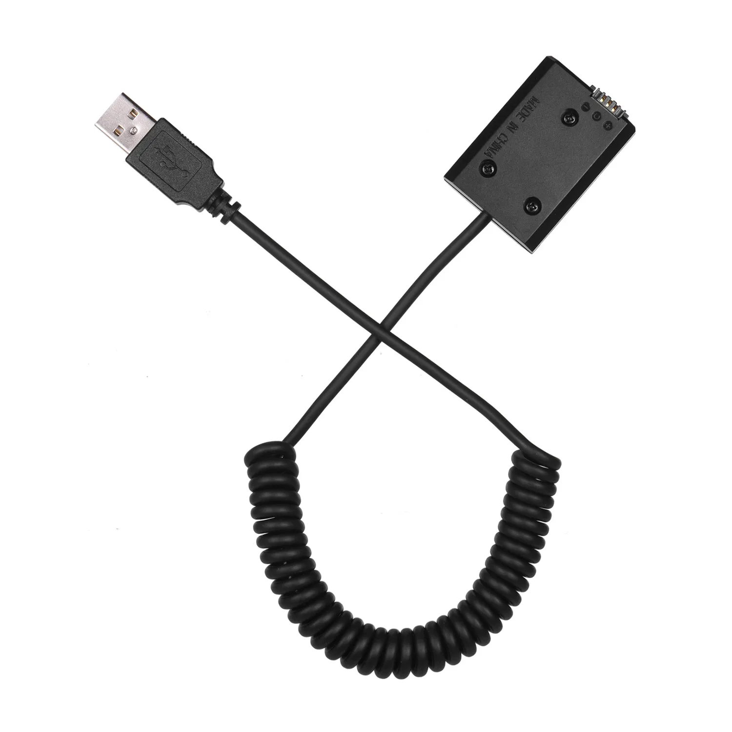 

5V USB NP-FW50 Dummy Battery Pack Coupler Adapter Good stability with Flexible Spring Cable for Sony A7 A7II A7R A7S A7RII ILDC