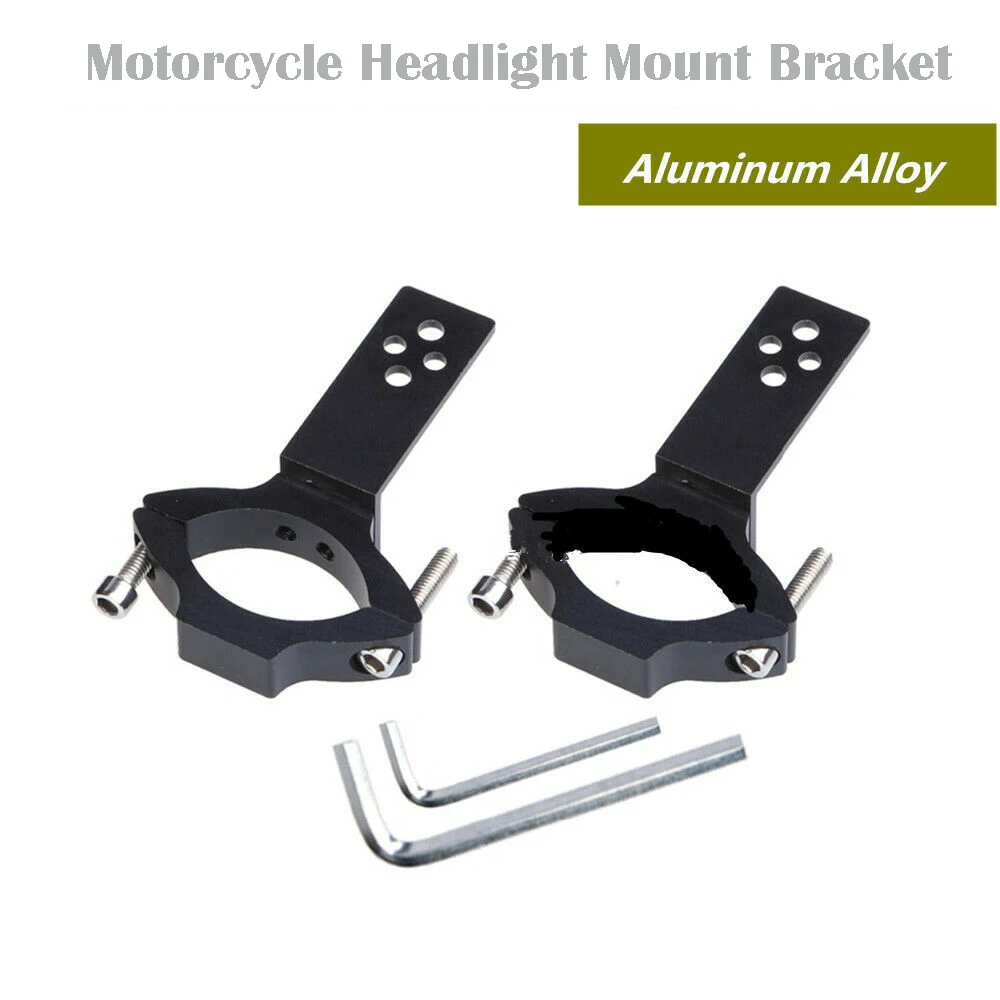 

Motorcycle Headlight Bracket Mount Clamp 28-54mm Aluminum Fork Clamp Spot Lamp Holder ATV Dirt Bike Motorbike Accessories
