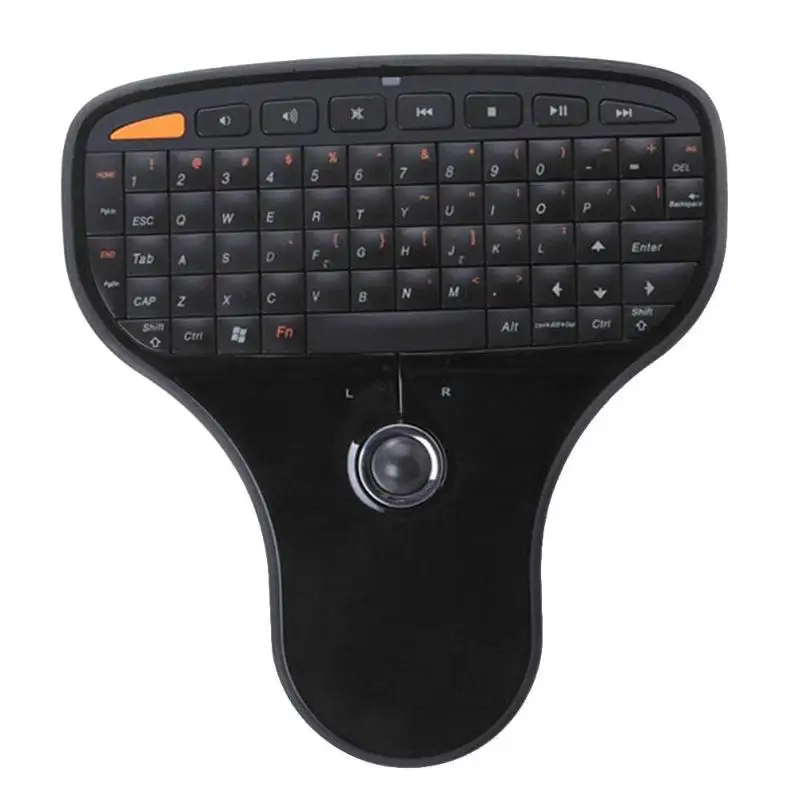 N5901 Мини Беспроводная клавиатура Air mouse с трекбол ультра-легкая мультимедийная функция управления для Android tv Box