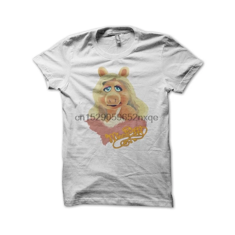 Мужская футболка Muppet Miss Piggy белые футболки женская и футболка|Мужские футболки| |