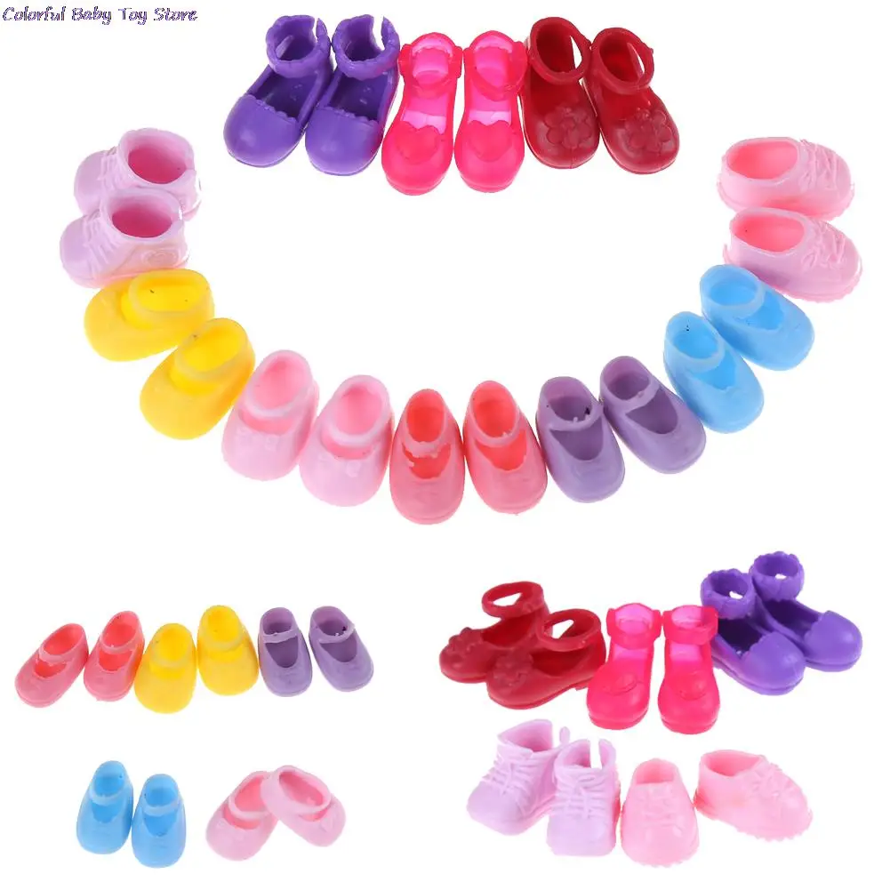 

5 Pairs Fashion Shoes Doll Shoes for Dolls Outfit Dress Little Girls Gift for Little Girl Accessories Random Best Sell