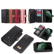 Luxury Multifunctional Fashion Tri Fold Wallet Fran-18K Phone Case for iPhone 6 6S 7 8 Plus X XR XS MAX 11 11Pro MAX Phone Bag