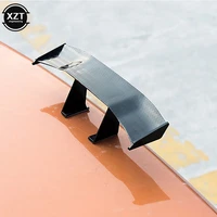 car styling tail wing decoration model carbon fiber twill look gt tiny mini racing rear small wing spoiler decoration