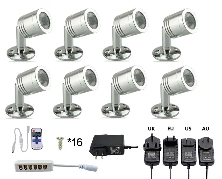 1 Вт Светодиодный прожектор точечный мини светильник потолочный регулируемый