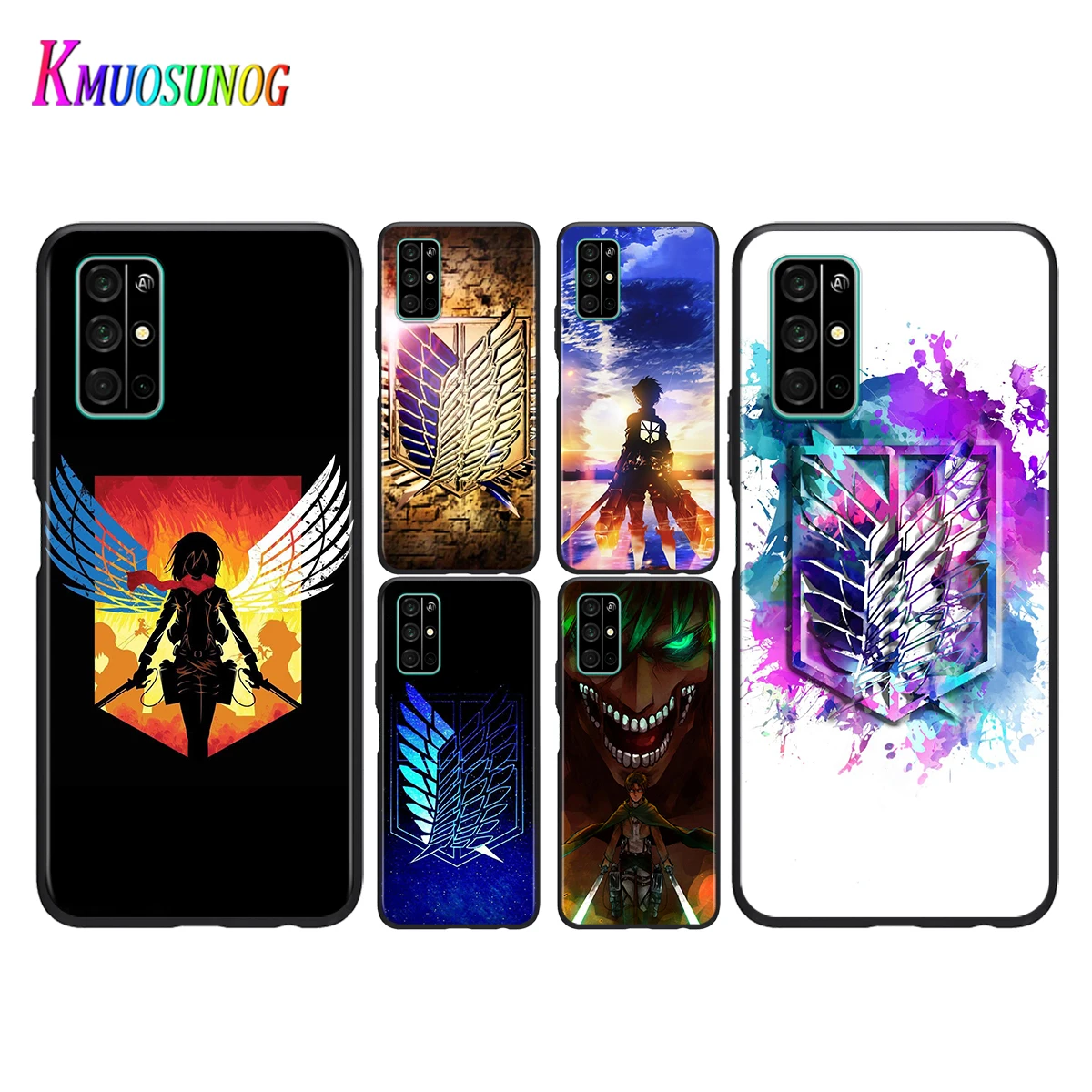 

Silicone Cover Anime Attack On Titan For Honor V30 View 20 V20 30i 30S 30 20S 20E 20i 20 Lite Pro Plus Phone Case