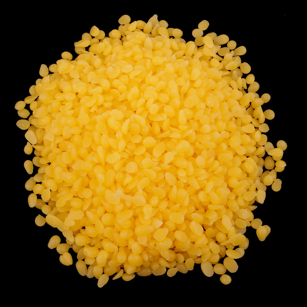 

100% Natural Organic Yellow Beeswax Pellets Cosmetic Grade DIY Homemade Lip Balm