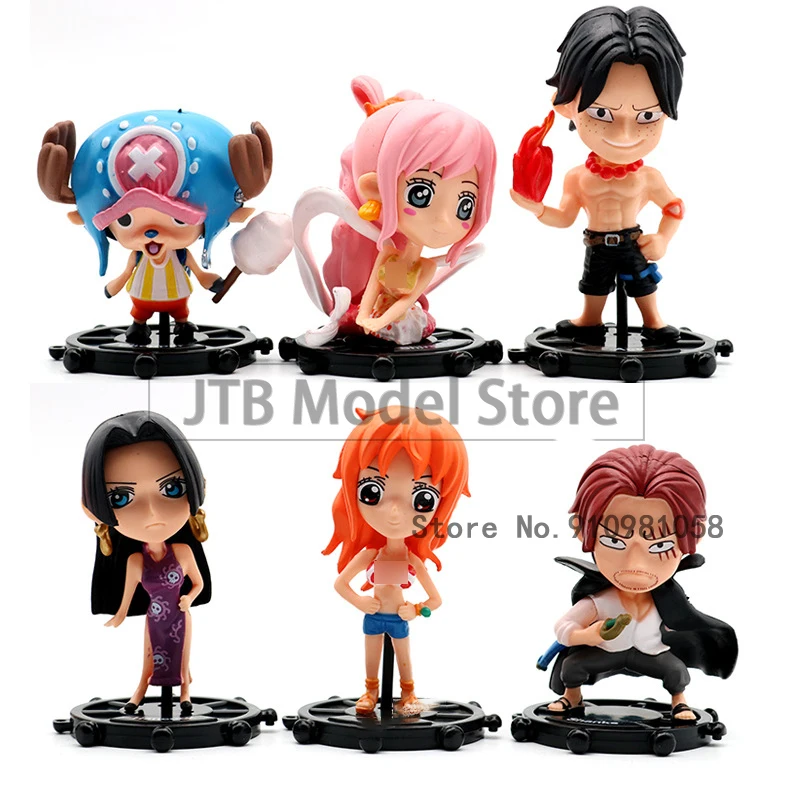 

One Piece Anime Action Figure Boa Hancock PVC Q Version Ace Statue Collection Desktop Decoration Toys Gift Shirahoshi Hime Figma