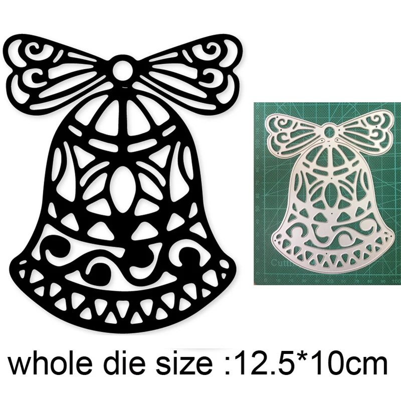 

Metal cutting dies cut die mold Christmas lace bell decoration Scrapbook dies paper craft knife mould blade punch stencils dies
