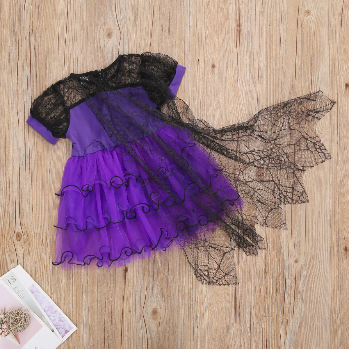 Baby Children Girls Cobweb Yarn Mesh Halloween Dress Toddler Cosplay Costumes Christmas Birthday Gift Kid Dresses 12M-5Y |