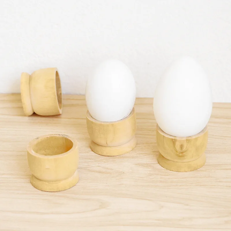 

Wooden rubber wooden egg tray, wooden storage box, egg placement, shatter-proof creative solid wood double-row egg tray