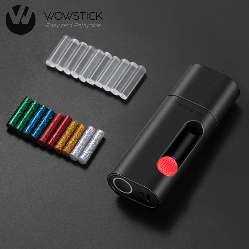

Wowstick Rechargeable Cordless Electric Hot Melt Glue Pen Kits 2000mAh for DIY Arts Crafts Projects Sealing and Quick Repairs