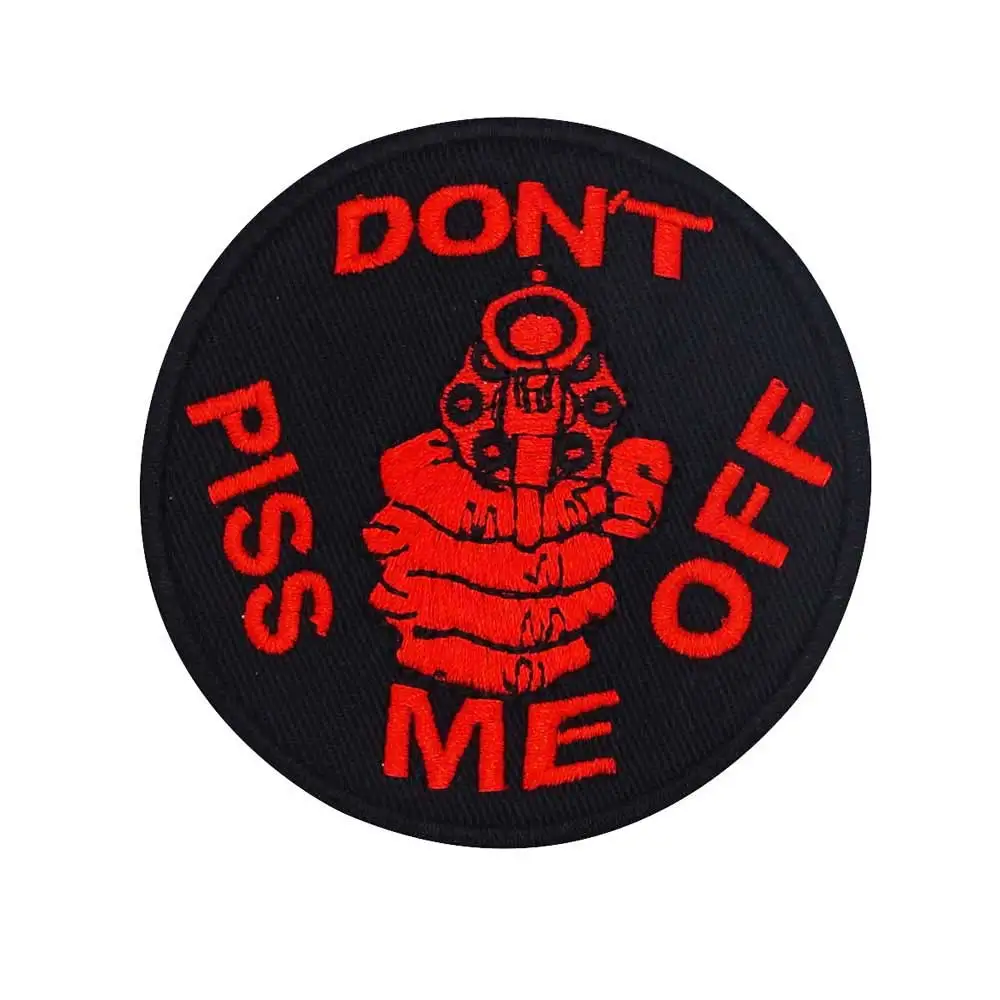 Не отбрыкиваться нашивка оружие вышитая аппликация этикетка для шитья панк