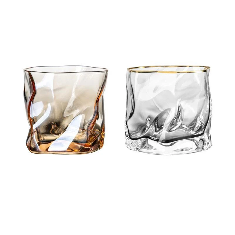 

Nordic origami glass glass clear glass whisky glass home creative spirits glass beer glass Cocktail