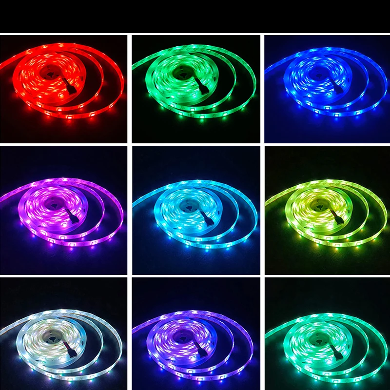 Светодиодная ленсветильник USB 5050 водонепроницаемая гибкая лента RGB 5 м 10 20 с
