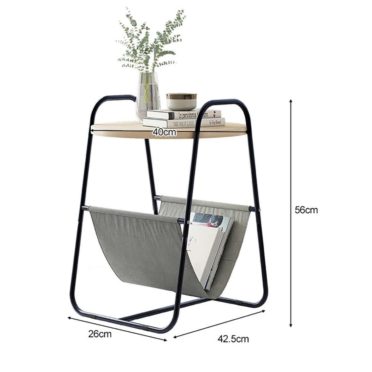

Round Double Layer Coffee Tables Nordic Style Sofa Side Table Bedside Desk Living Room Bedroom Furniture Decor Storage Shelf