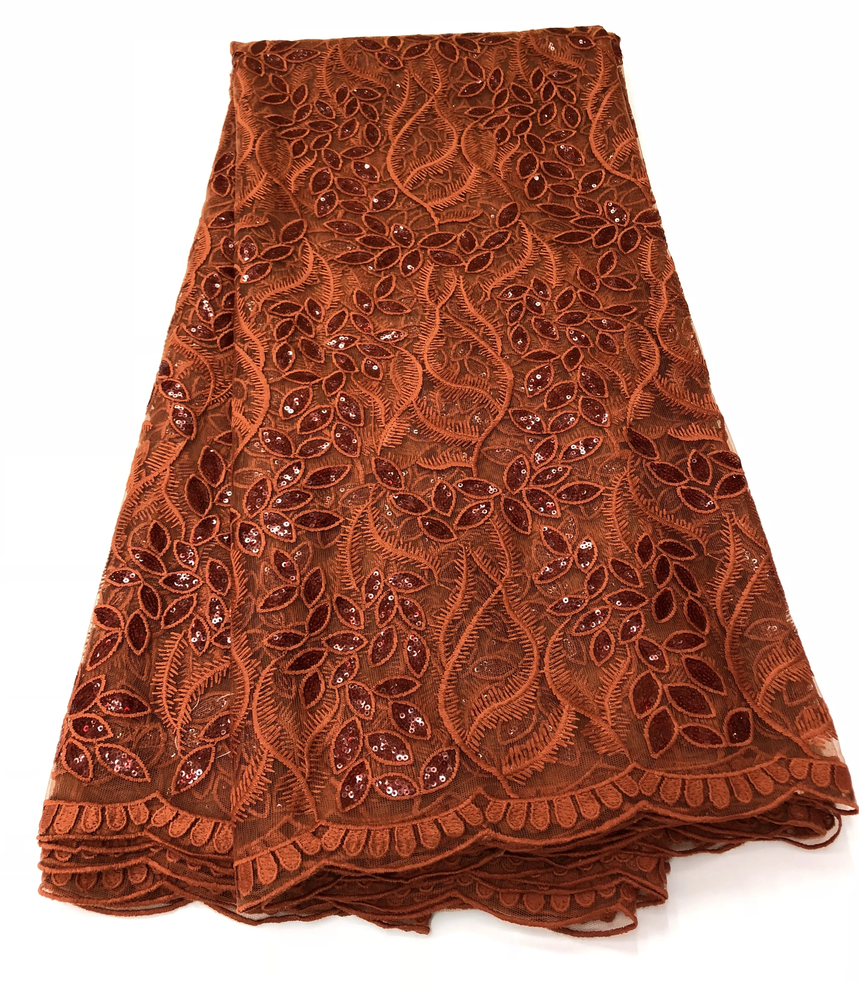 

2020 Latest French Advanced Sequins NigerianHigh Quality Sequins Tulle African Lace Fabric French Tulle Lace for wedding dress