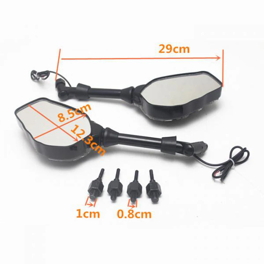

1 Pair Motorcycle Mirrors, Side Rearview Mirror Skeleton Pattern- Adjustable