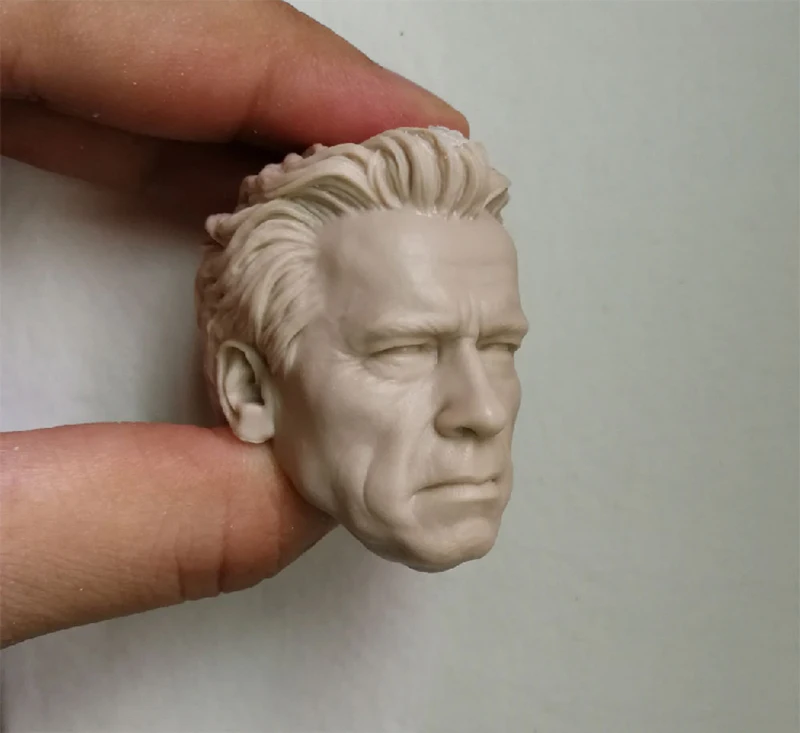 1/6 весы пожилого возраста Шварценеггер Неокрашенный головы для 12 ''фигурки