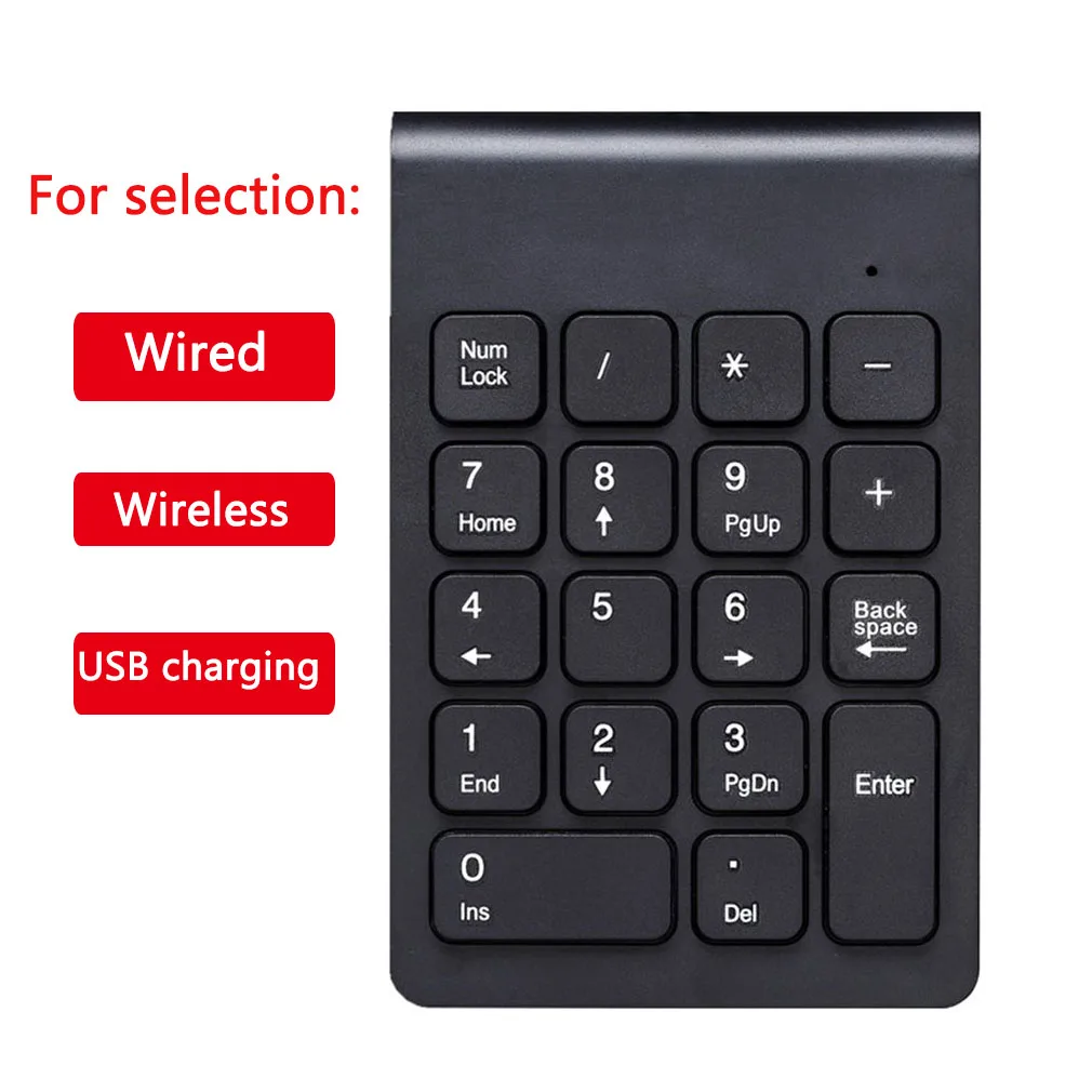 

Small 2.4GHz wireless numeric keypad Numpad 18 19-key numeric keypad, suitable for accountant teller notebook computer laptop