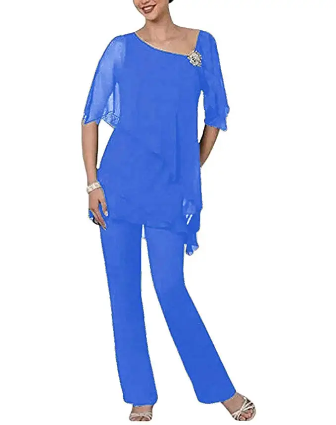 Женское элегантное платье для матери невесты костюм из 2 предметов с короткими