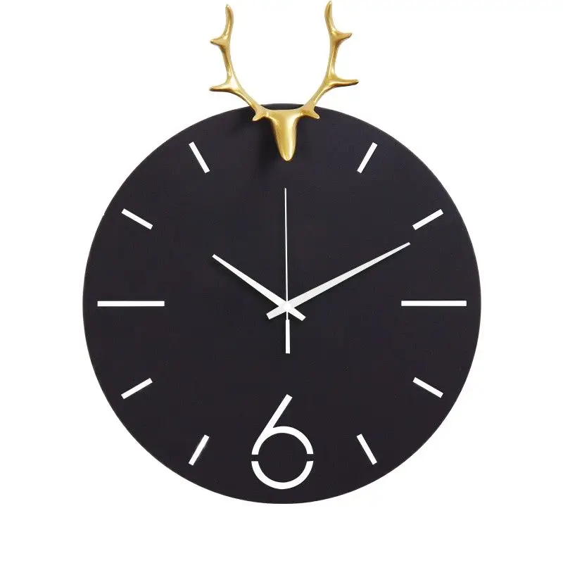 Роскошные Металлические большие настенные часы современный дизайн с головой