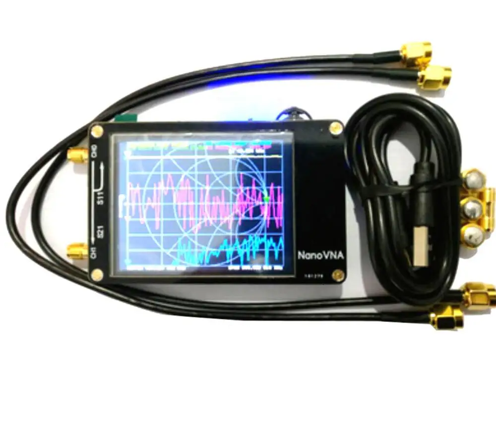 

Touch NanoVNA 2.8 LCD inch HF VHF UHF UV Vector Network Analyzer 50KHz - 300MHz Antenna Analyzer with Battery I4-001