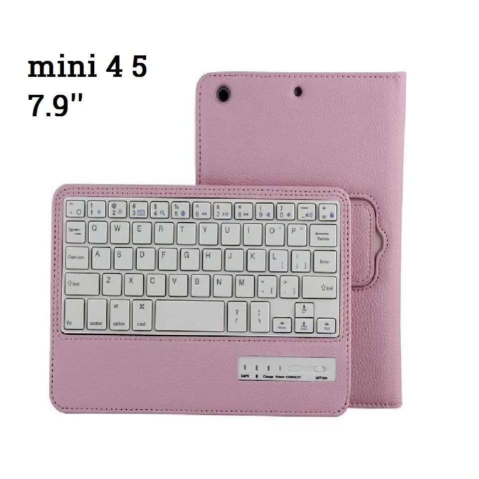 mini 4- 5 Pink Магнитный чехол для iPad mini 5 mini 4 3 2 чехол с клавиатурой PU кожаный 7,9 ''для iPad mini 2 3 4 mini 5 раскладная клавиатура - Цвет: mini 4- 5 Pink