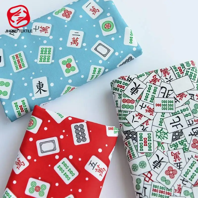 Ткань в китайском стиле для Маджонга хлопковая простая ткань с принтом скатерть