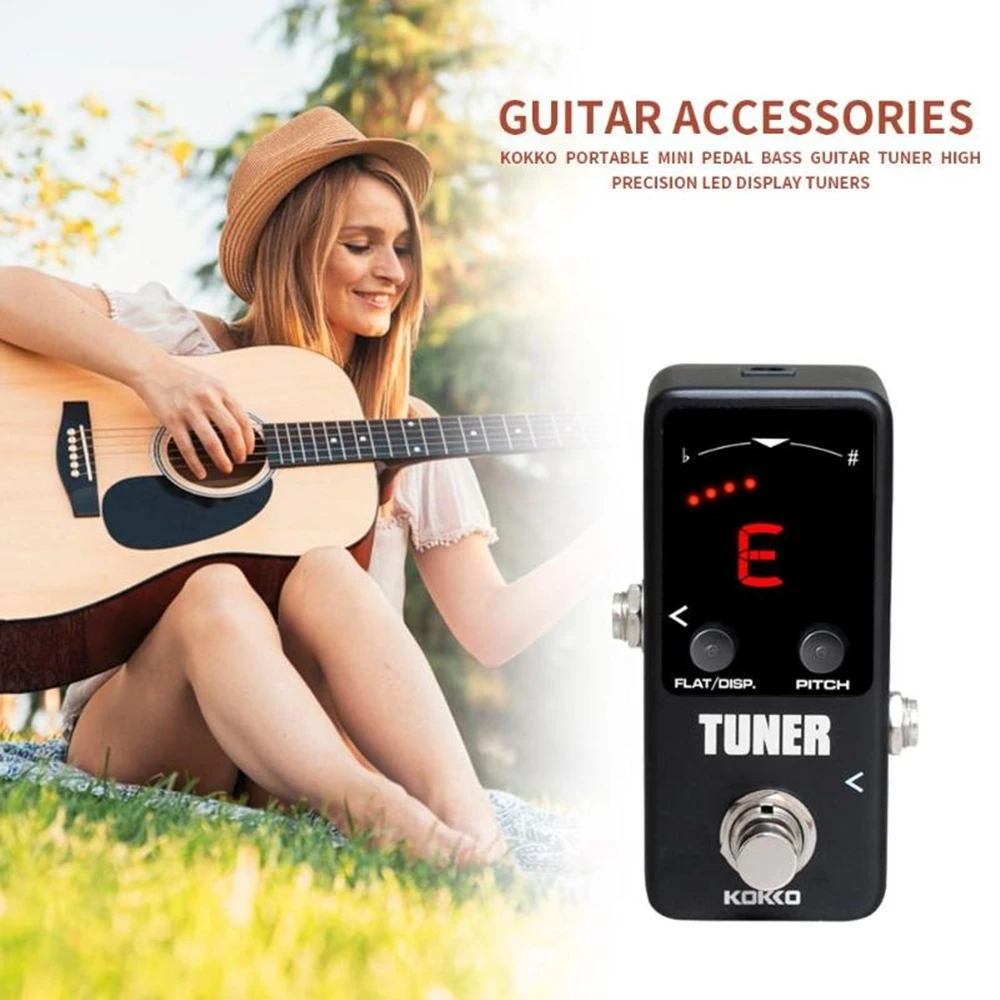 Гитарный хроматический тюнер KOKKO высокоточная Настройка для гитары бас скрипки
