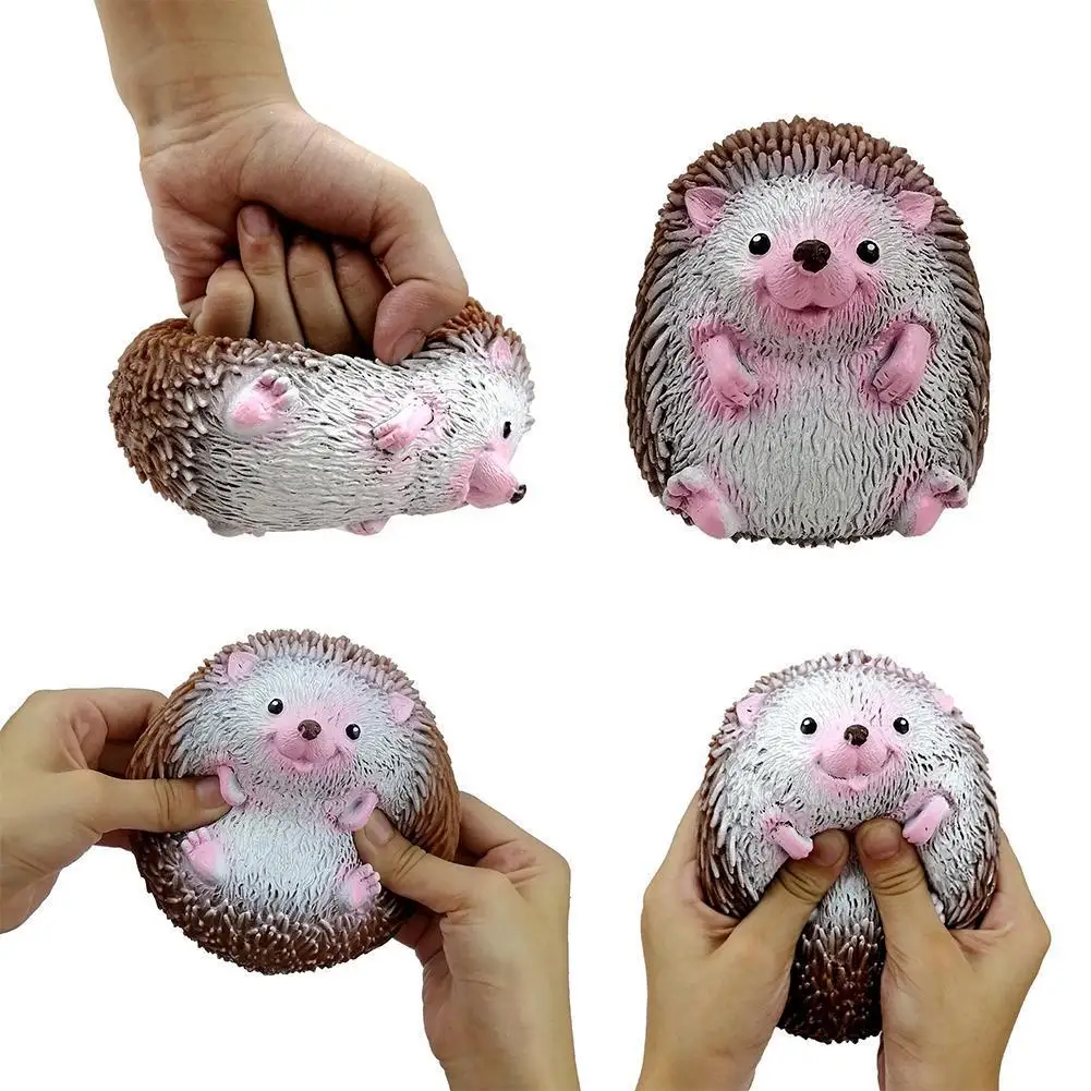 Cartoon Hedgehog Decompression Toys Anti Stress Fidget Toy Squeeze Toys For Adult Kids Stress Reliver Fun Birthday Gifts