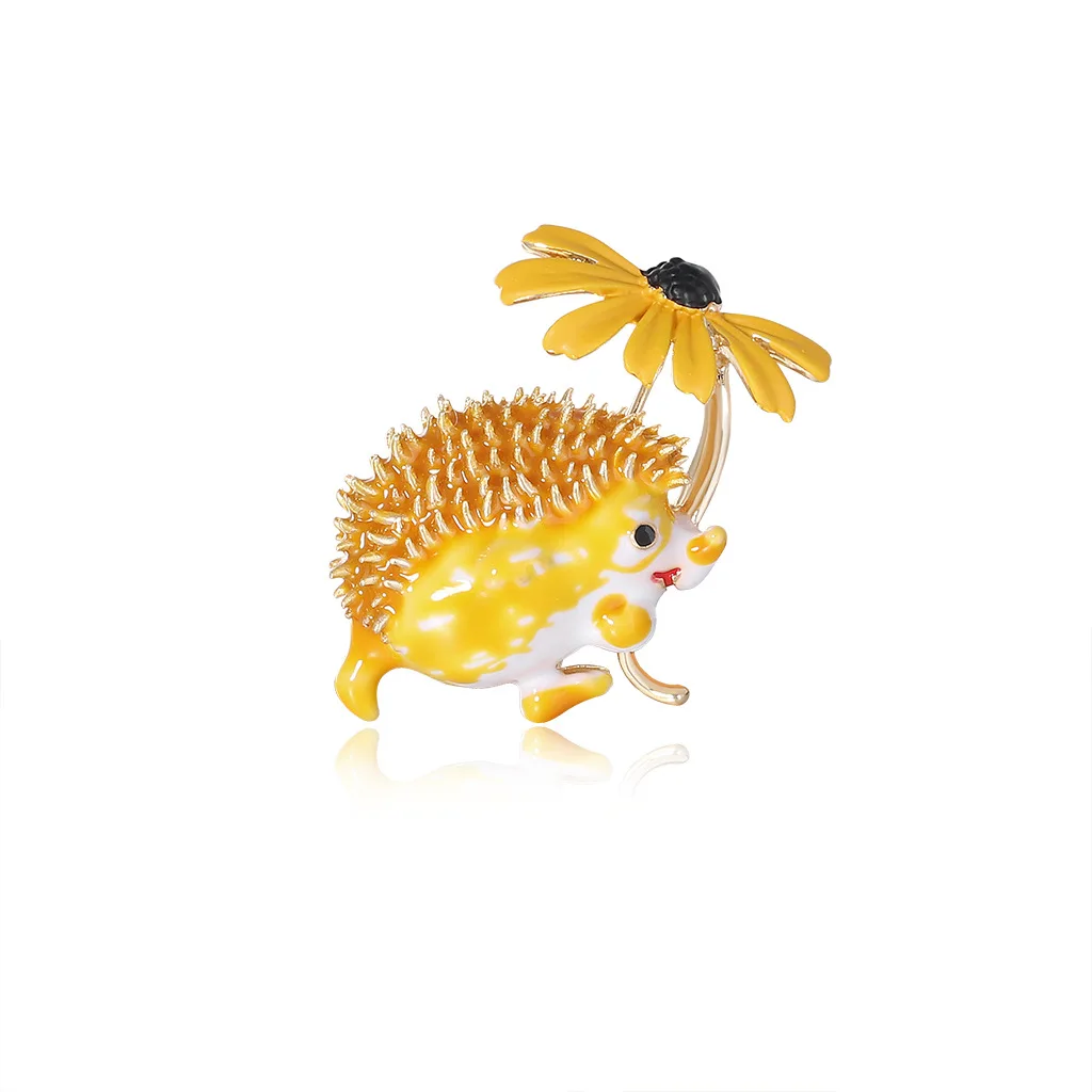 

The new personality hedgehog flower brooch alloy drip han edition fashion apparel brooch levi ackerman jewelry tools and equipme